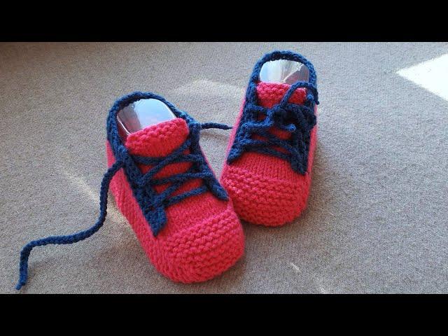 Booties Author's sneakers / On two spokes without a seam / 6-9 months