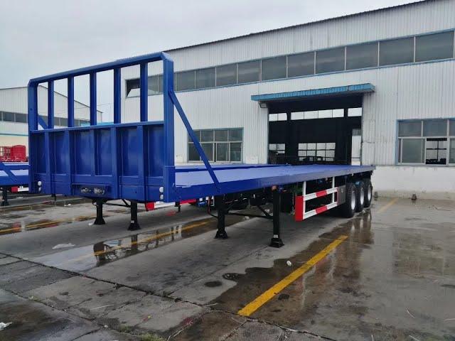 Factory Direct Sales Heavy truck trailer Customized 3 6 FuwaBPW Axles 30 120 Ton Flatbed container