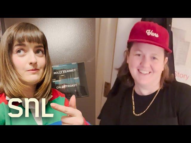 Dressing Room Tour with Chloe Troast and Molly Kearney - SNL