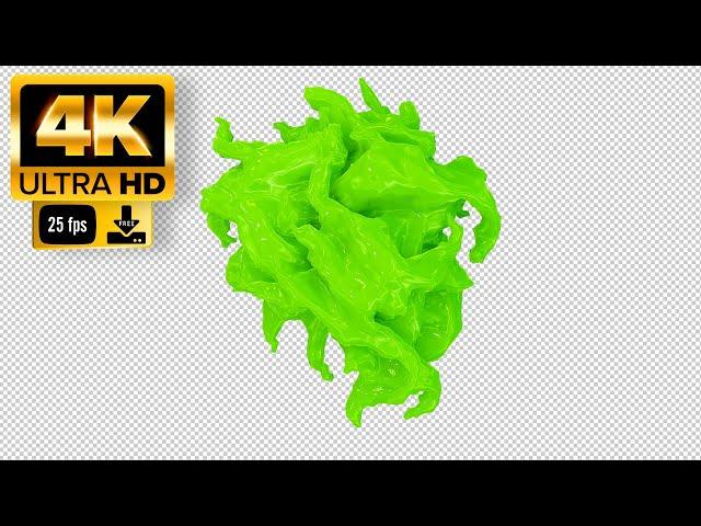 Slime Green Screen  - Footage 4K