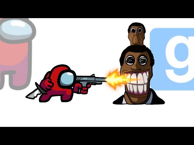 Mini Crewmate Kills Obunga Meme | Among Us