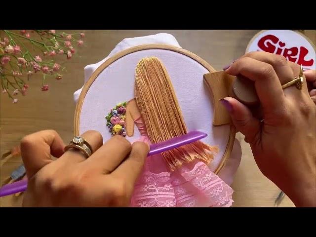 Hair Embroidery Tutorial for Beginners by Knot Your Type