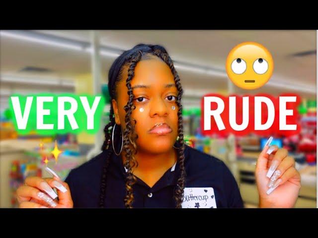 ASMR Rude Dollar Tree Cashier  Grocery Store Check Out RP (she wants to fight)