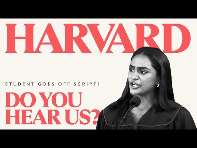 Student GOES OFF Script at Harvard Commencement Speech | STANDING OVATION 