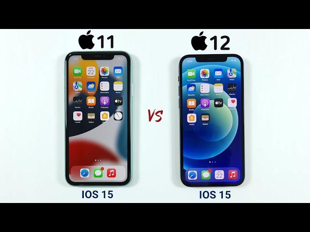 iPhone 11 vs iPhone 12 in 2021 | Speed Test & Ram Management | IOS 15