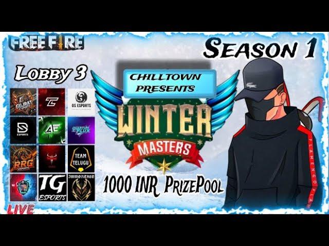 1000 INR WINTER SCRIMS BY CHILLTOWN LOBBY 3 || LIVE || SVIZ