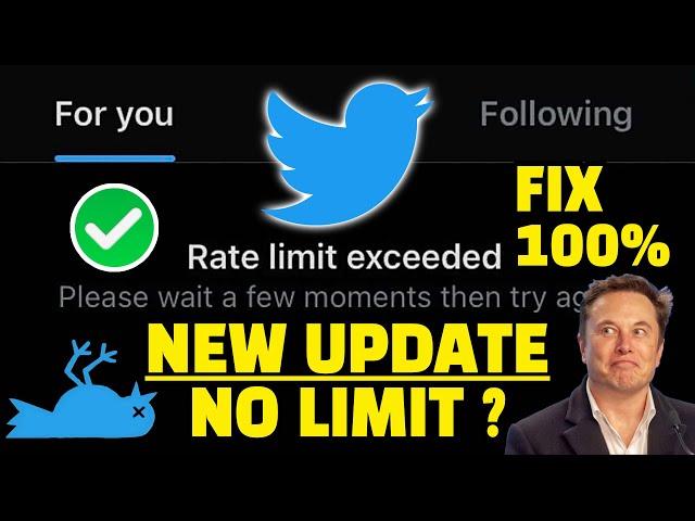 Rate Limit Exceeded Twitter Posts/Day Limit FIX 100% Working  Rate Limit Exceeded  No Limit Again?