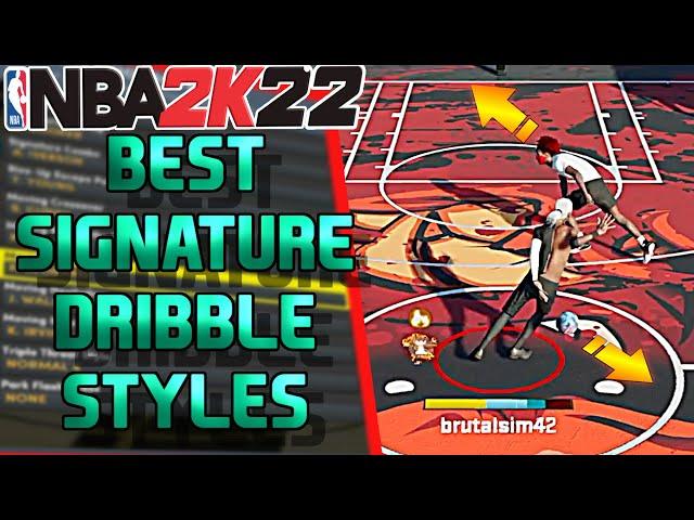 NBA 2K22 TUTORIAL - BEST SIGNATURE DRIBBLE MOVES (CURRENT & NEXT-GEN)