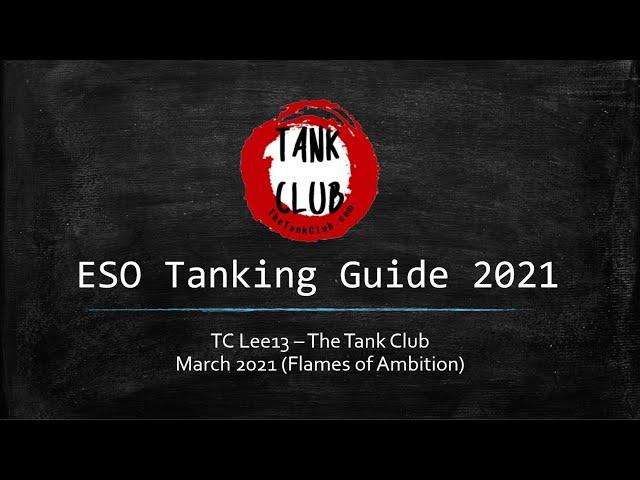 The ULTIMATE ESO Tank Guide 2021 | Elder Scrolls Online