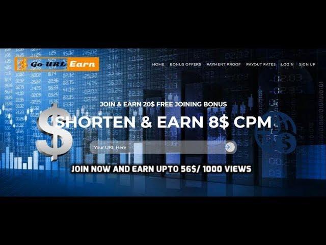 Go URL Earn-Earn Money With Short Links 2018 | URL Shorteners Series 8