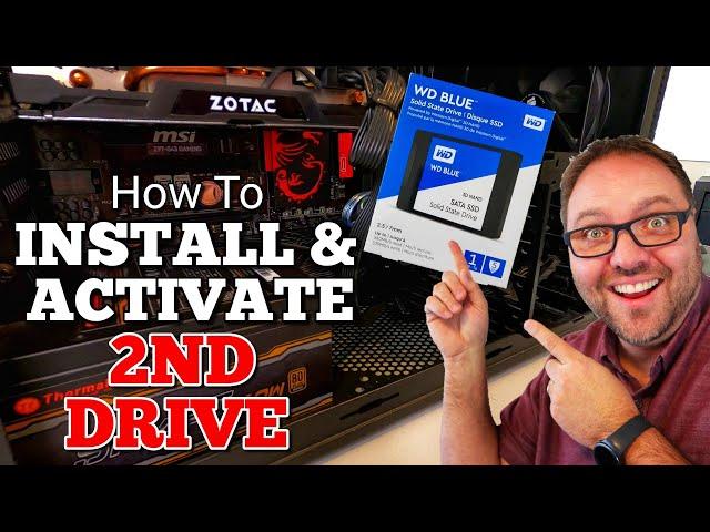 How to Install and Activate a Second Drive on a Windows 10 PC