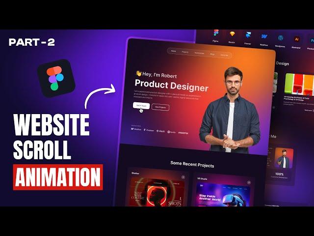 How to Create Full Page Website Scroll Animation In Figma | Figma Tutorial