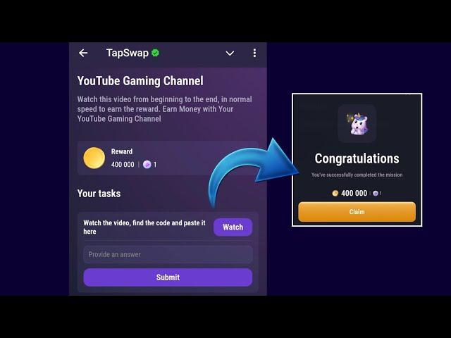 YouTube Gaming Channel | Tapswap Code | Earn Money with Your YouTube Gaming Channel