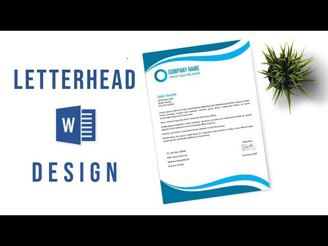 Design a Letterhead in just 5 minutes  | Ms Word | Letterhead Design