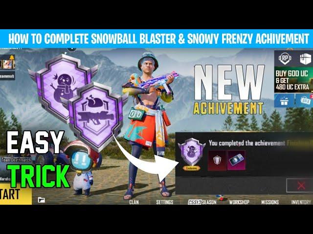 How To Complete Snowball Blaster Conqueror Achievement | How To Complete Snowy Frenzy Achievement