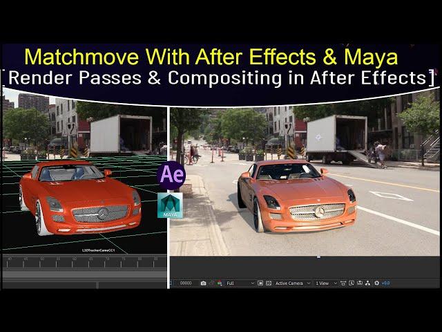 Matchmove with After Effects & Maya Part 02 | Render Passes Compositing In After Effects