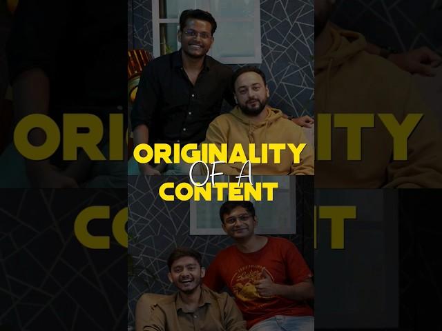 Amar Kaushik on Originality of Content