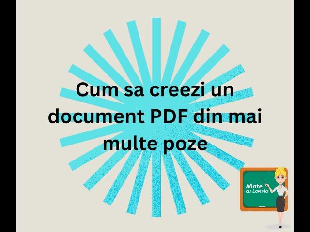 Cum sa creezi un document PDF din mai multe poze (aplicatia Camscanner)