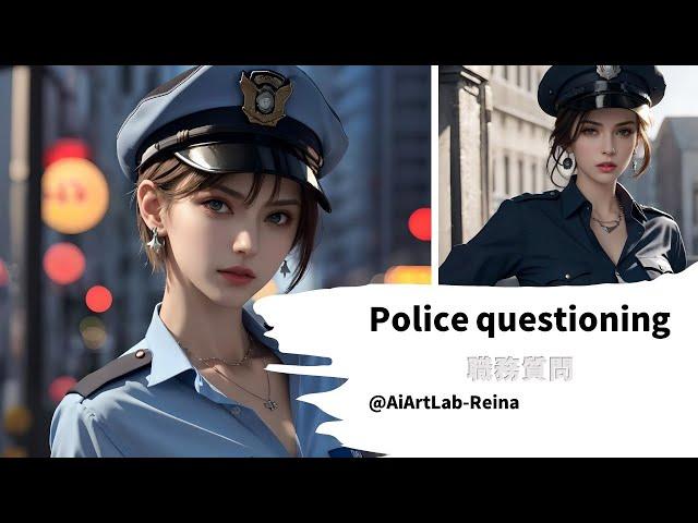 【AI & Art Reina&Kasumi 麗奈と香澄】Police questioning *職務質問