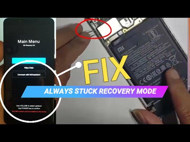 This miui version can't be installed on this device all xiaomi version || solusi stuck Recovery