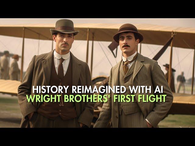 Wright Brothers' First Flight (1903) - AI Reimagined with Midjourney & Runway