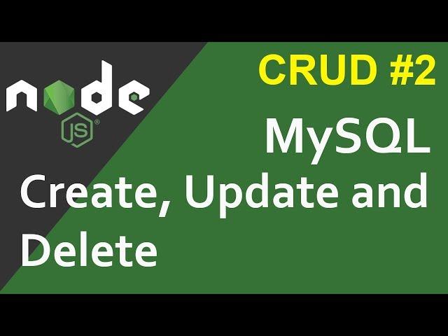 Node Js Tutorial #17 Node.js CRUD Operations Tutorial | Node.js CRUD Example | Node.js CRUD API