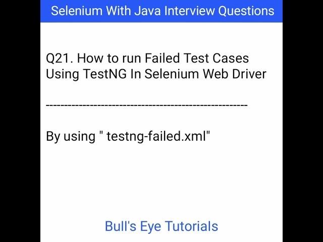 How to run Failed Test Cases in TestNG in Selenium WebDriver | TestNG Tutorial | #selenium #shorts