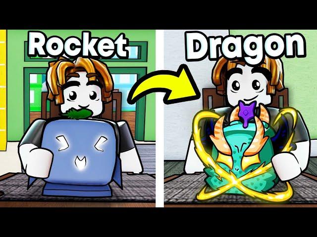 Trading From Rocket To DRAGON Before Rework In Blox Fruits (Roblox)