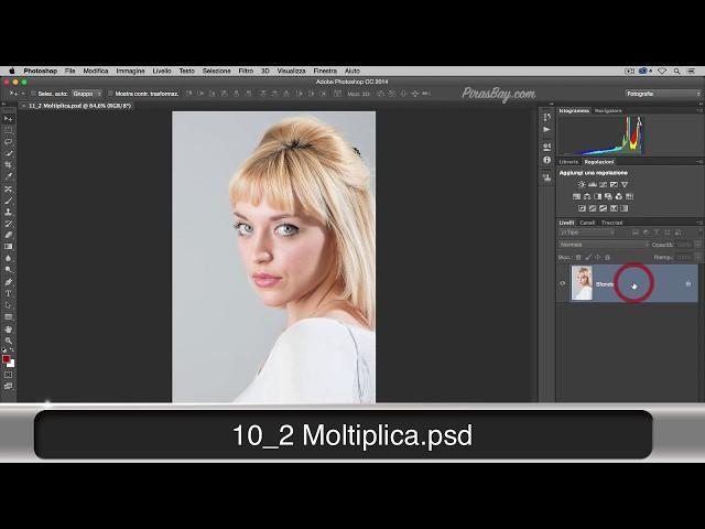 10-2 Il metodo di fusione Moltiplica di Photoshop