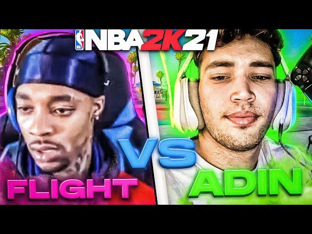 ADIN PULLED UP ON FLIGHTREACTS AND THIS HAPPENED... (ADIN ROSS VS FLIGHTREACTS NBA 2K21)