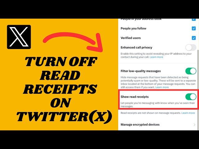 Turn Off Twitter Read Receipts | hide read receipts on X