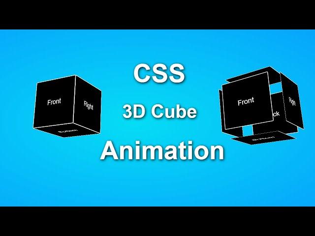 3d Animated Cube Using HTML  and CSS | HTML&CSS | CodeEra