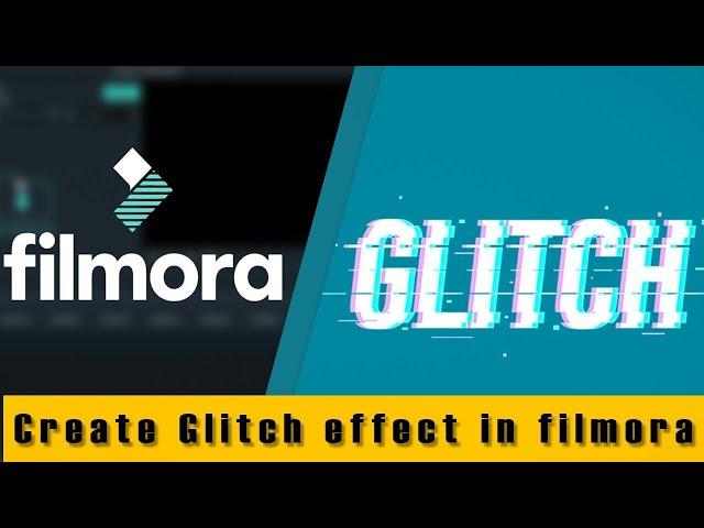 How to Create GLITCH Text Effect in Wondershare Filmora9 | Video editing tutorial