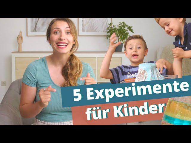 Die 5 besten Experimente für Kinder  Wasser-Edition || Mamaleen