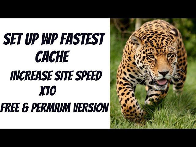 How to Set up WP Fastest Cache || Increase Wordpress site Speed X10 || Complete Guide