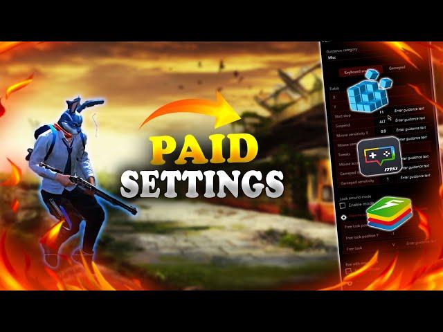 Revealing PAID SENSI for 99% Headshots l Bluestacks 5 l Msi 5