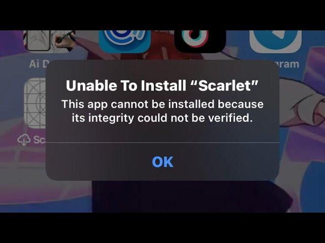 unable to install scarlet how to fix???