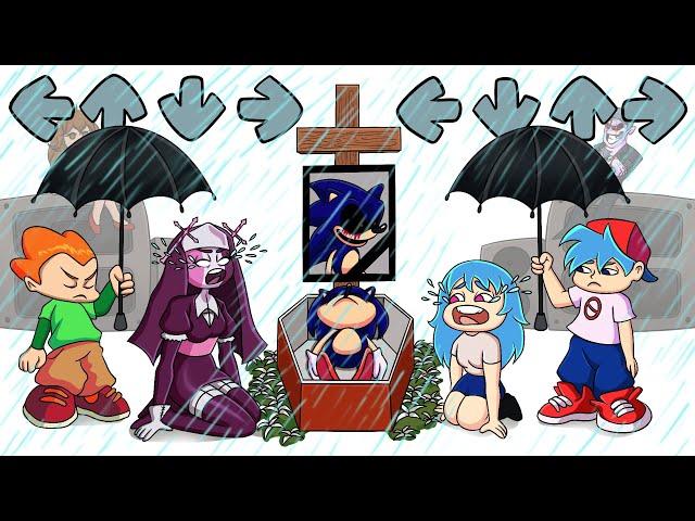 R.I.P. SONIC.EXE! SAD STORY | Sonic.exe Dies | FNF Goodbye World |  Friday Night Funkin animation