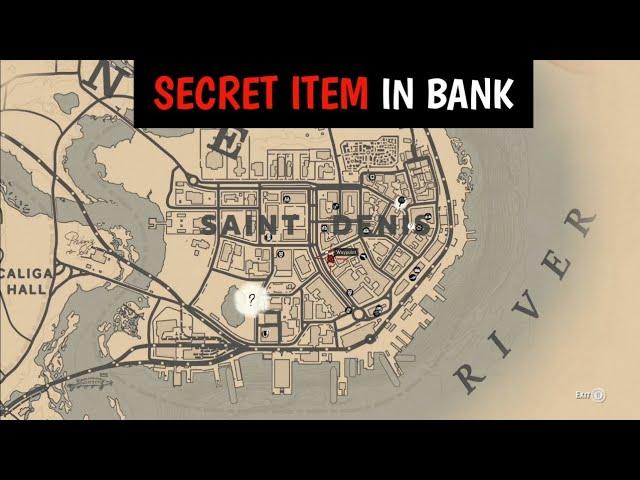 Players who tried to rob the Saint Denis bank got a unique item instead of money - RDR2