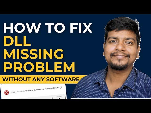 How To Fix Dll Missing Problem | Without Any Software || DLL File Missing Windows 10 | Window 11