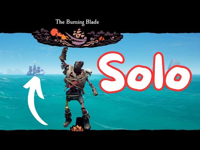 Burning blade solo chaos in sea of thieves