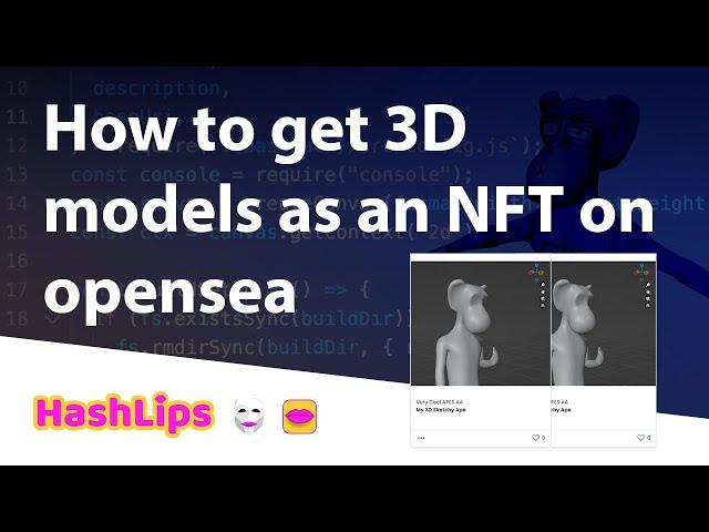 How to get 3D models as an NFT on Opensea