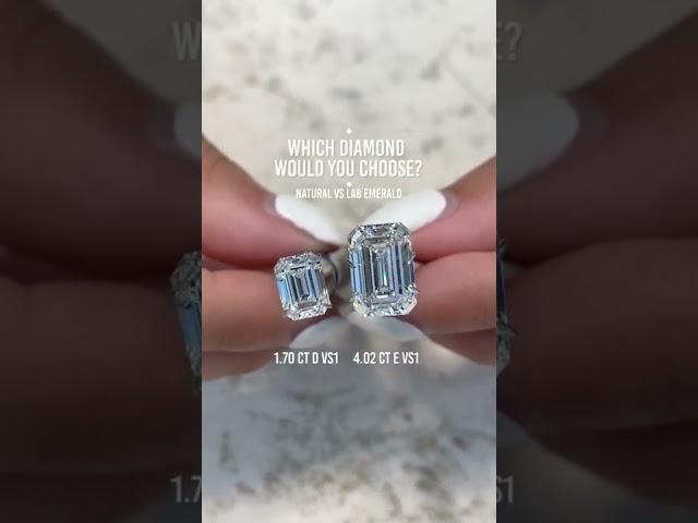 Which Emerald Cut Diamond Would You Choose: Lab VS Natural