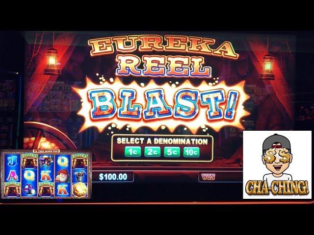 Eureka Reel Blast 4 symbol trigger! Extra free spins!