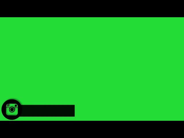 Instagram Social Media Bar Animation  Green Screen