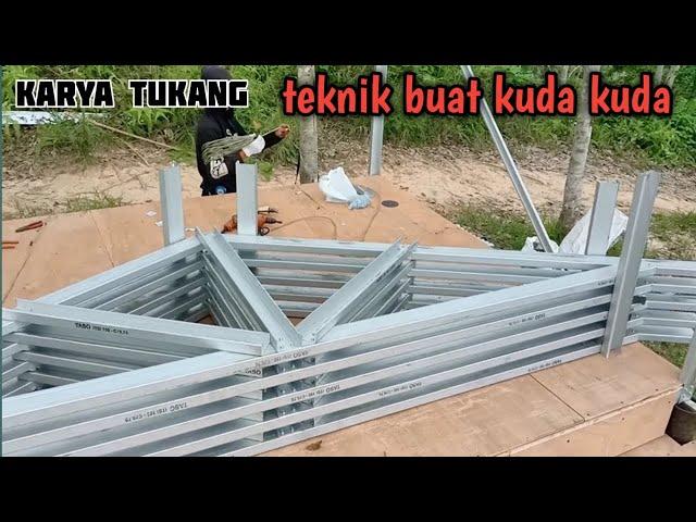 Cara Membuat Kuda Kuda Pondok Dari Bajaringan