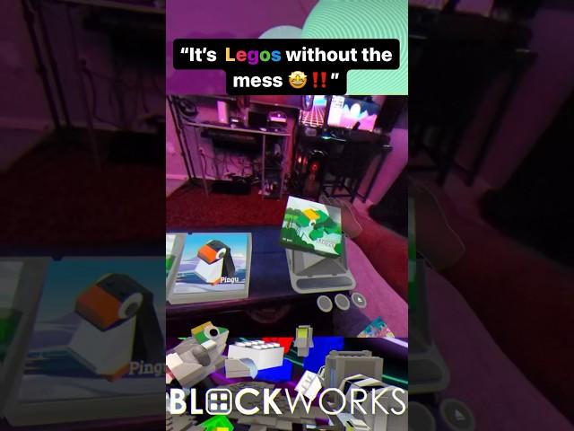 Legos In Virtual Reality Is Insane ️ #vr #gaming #shorts