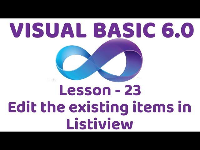 Visual Basic 6.0 | Edit the existing items in Listview