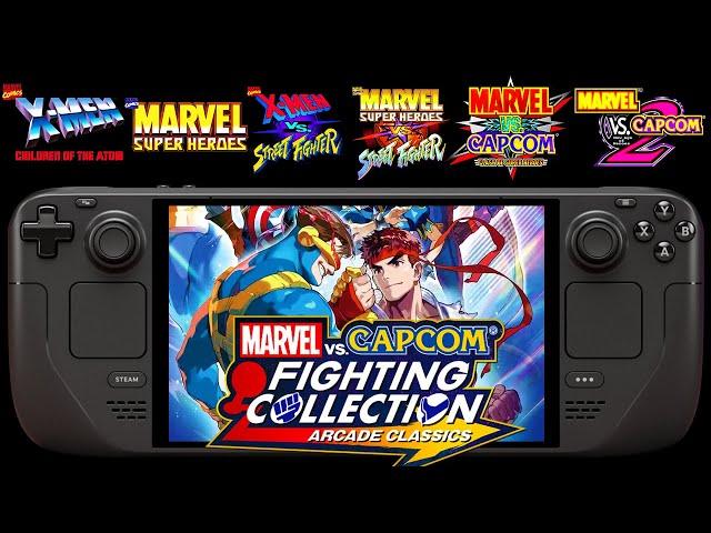 Marvel Vs Capcom Fighting Collection Steam Deck | ALL GAMES TESTED!