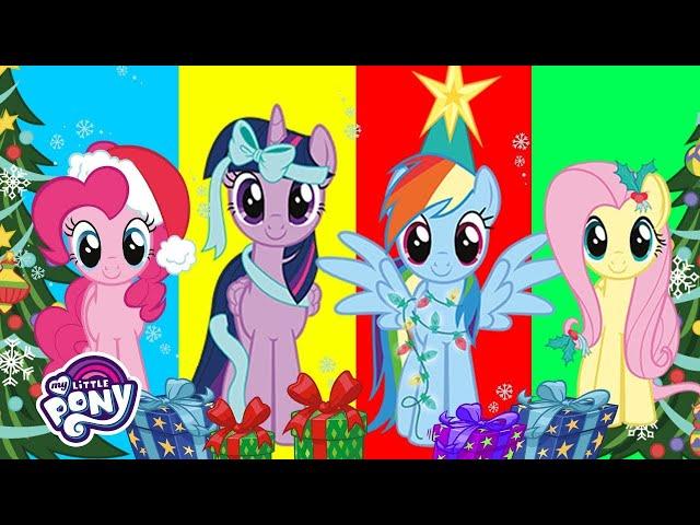 My Little Pony Christmas Songs  Jingle Bells  + More Christmas Songs for Children| MLP Songs